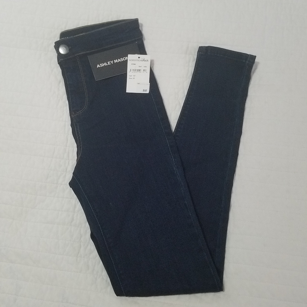 Ashley Mason High Rise Denim Jeggings Sz 25